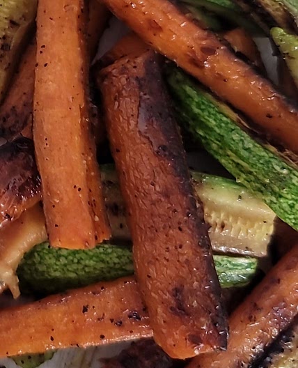 Calabaza y zanahoria cocidas