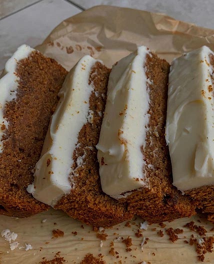 maple buttercream pumpkin olive oil cake  