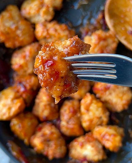 AIRFRYER STICKY 🍯 CHILLI CHICKEN ✨ My most viral recipe of 2023 