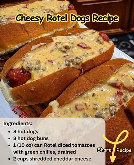 Cheesy Rotel Dogs Recipe