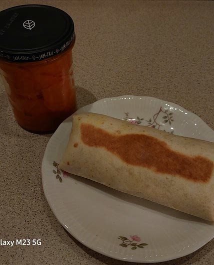 Turmeric carrot egg wrap