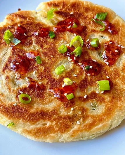 Puff pastry Scallion Pancake 
