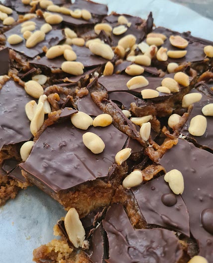 Choc Caramel Peanut Slice #2