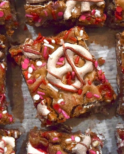 Funfetti Valentines Blondies