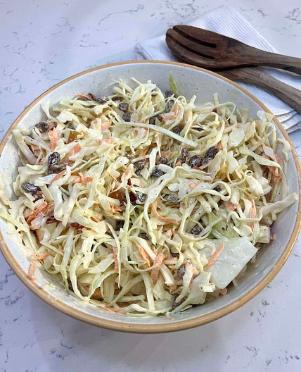 Apple Raisin Coleslaw