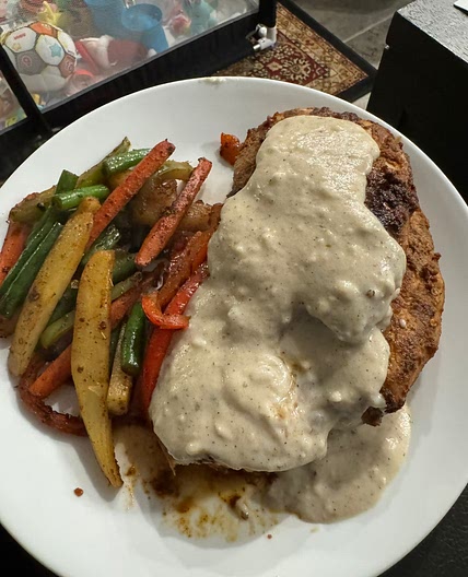 Chicken Steak w/ White Sauce