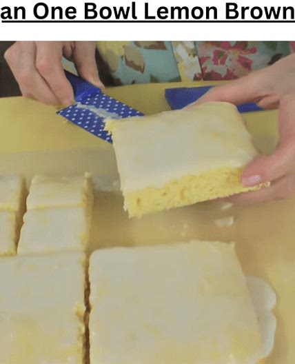 Vegan One Bowl Lemon Brownies - vegan Dinner - Cooking Ideas | f