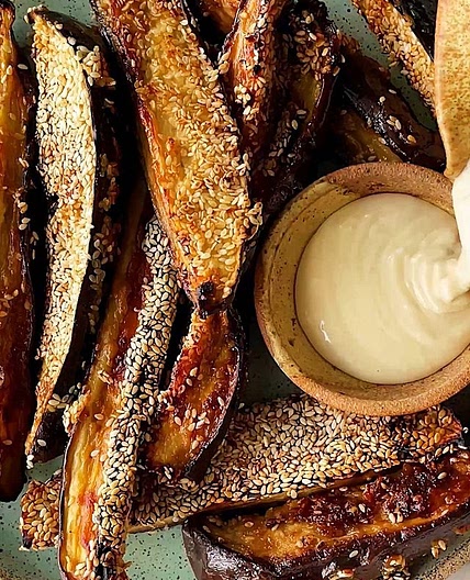 MISO HONEY GLAZED EGGPLANT FRIES