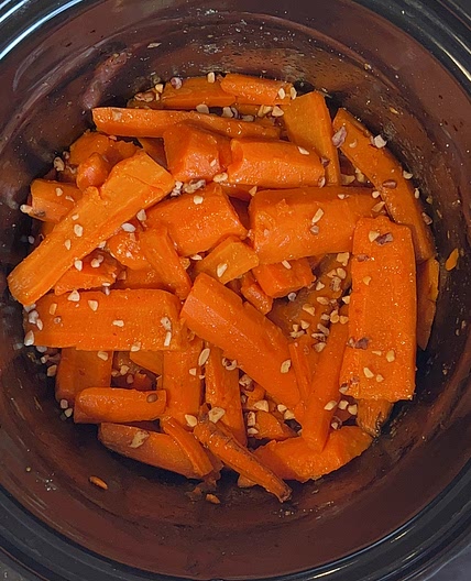 Apple Brown Sugar Glazed Carrots