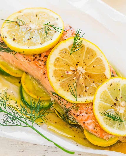 Lemon Dill Salmon with Vegetables