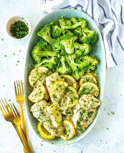 Instant Pot Lemon Garlic Chicken and Broccoli