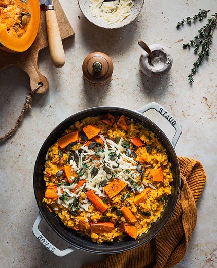 KÜRBISRISOTTO (AUS DEM OFEN)
