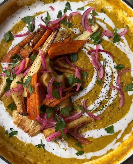  Red/yellow lentils curry