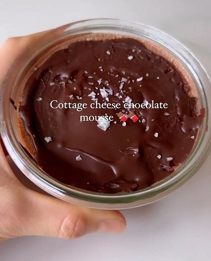 High Protein Cottage Cheese Chocolate Mousse