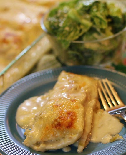 White Chicken Enchiladas