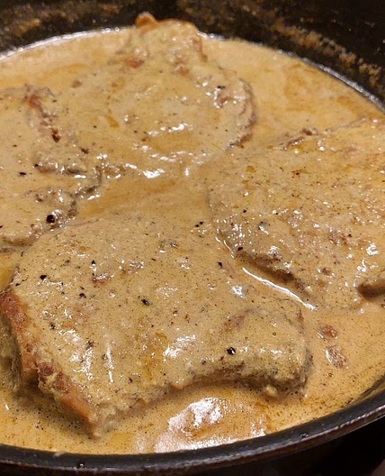 Pork Chops creamy sauce