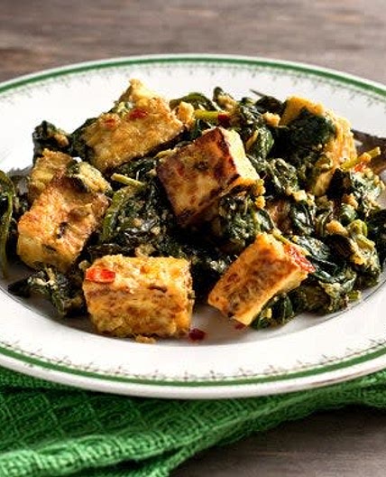 Mushroom & Tofu Saag Paneer