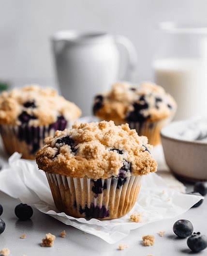 Blueberry Crumble Muffins