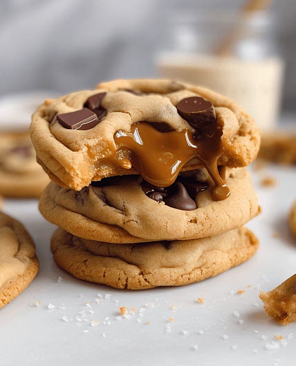 Caramel Surprise Chocolate Chip Cookies