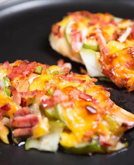 chicken zucchini bake with bacon