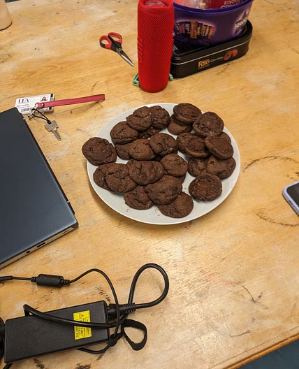 Double chocolate cookies