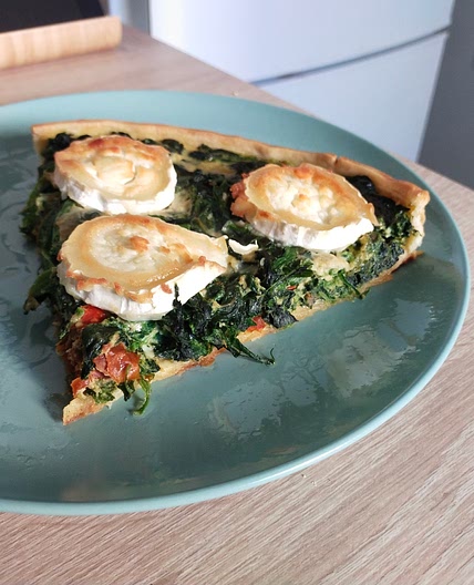 Tarte Chèvre et epinards