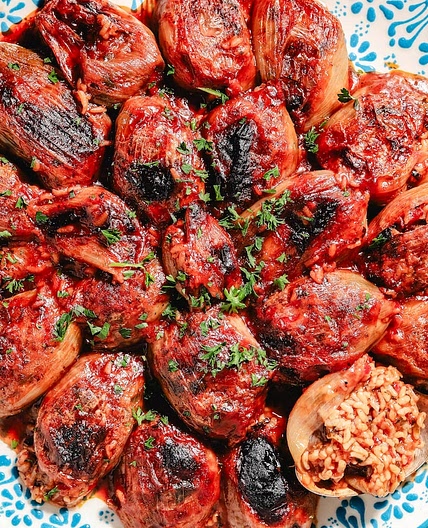 Make these Middle Eastern stuffed onions for a warming weeknight meal