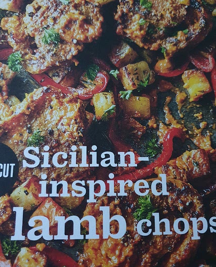 Sicilia inspired lamb chops