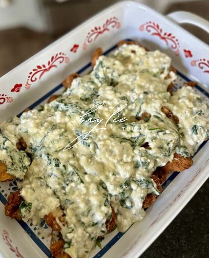 High Protein Low Carb Spinach Artichoke Chicken Tender Casserole