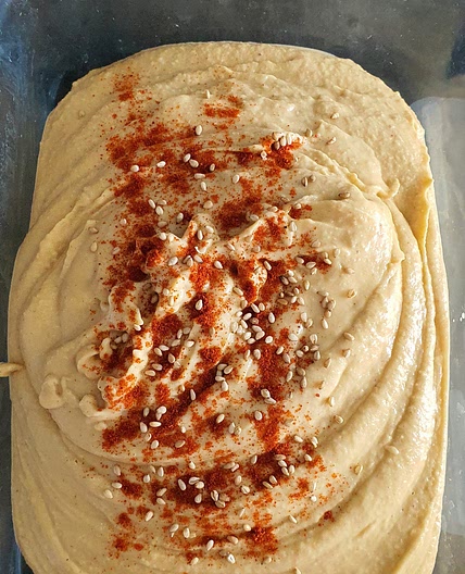 Houmous aux olives