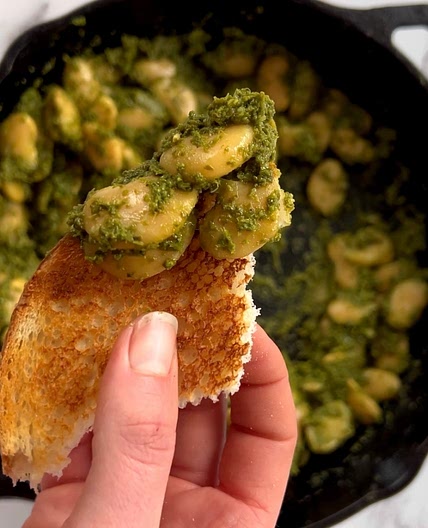 Pesto Butter Beans