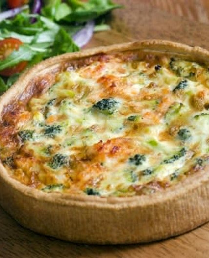 Quiche poireau saumon