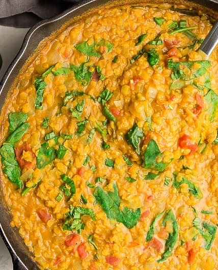 Dahl de lentilles corail