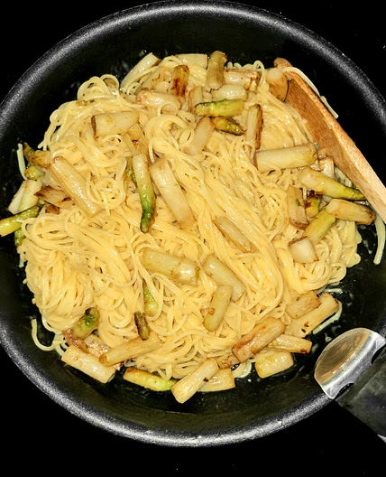Pâtes sans gluten aux asperges