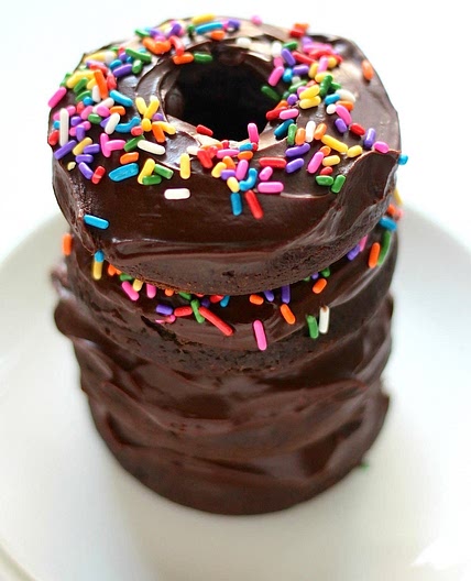 Chocolate cake donuts 