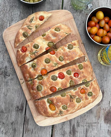 Focaccia de aceitunas 🫒