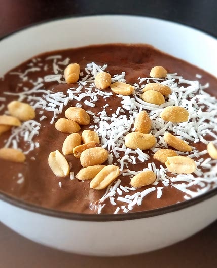 Chocolate banana nice cream - bulgur base