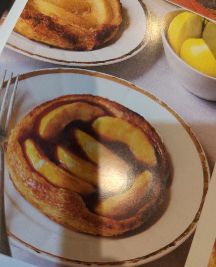 Two miniature golden apple galettes