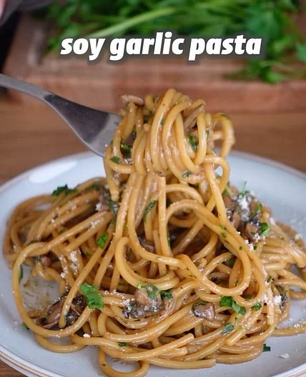 SOY GARLIC PASTA 🍝