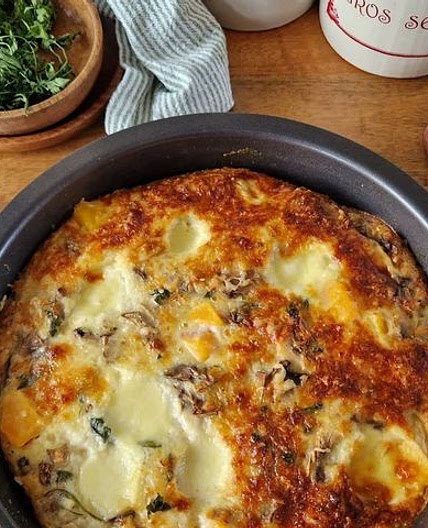 Clafoutis potimarron chèvre