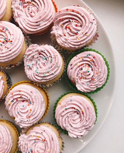 Strawberry Whipped Cream Frosting