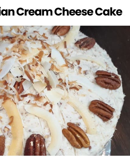 Italian Cream Cheese Cake