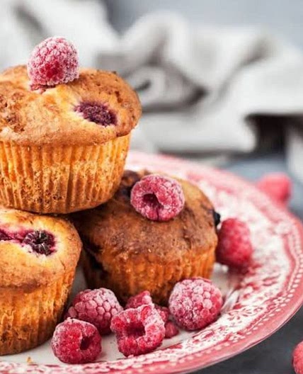 Üstü Çıtır, Büyük Boy Ahududulu Muffin