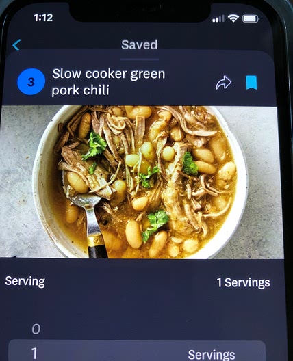 Slow cooker green pork chili