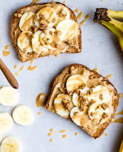 peanut butter & banana toast 