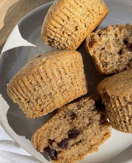 Vegan coffee chocolate chip muffins