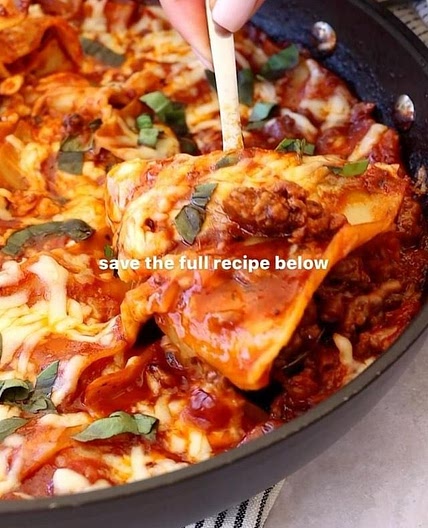 One Pan Lasagne