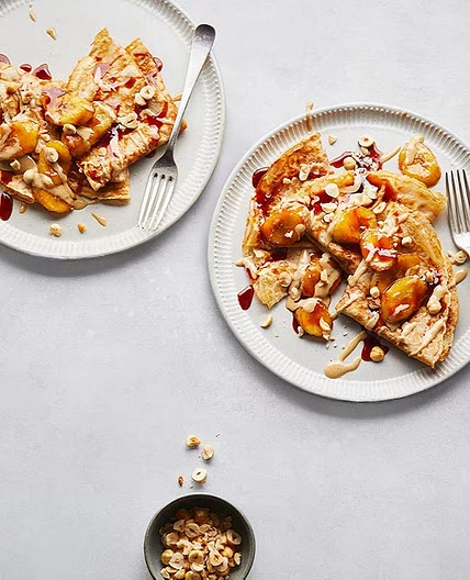 Banana, Date & Tahini Pancakes