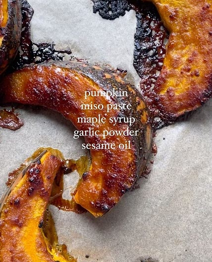 Miso Caramelised Pumpkin