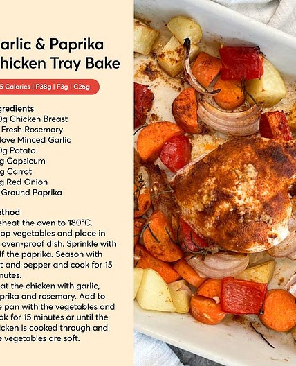 Garlic and paprika Chicken tray bake
